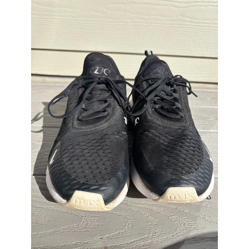 Nike Air‎ Max 270 Black White Athletic Sneakers Men's Size 12 AH8050-002